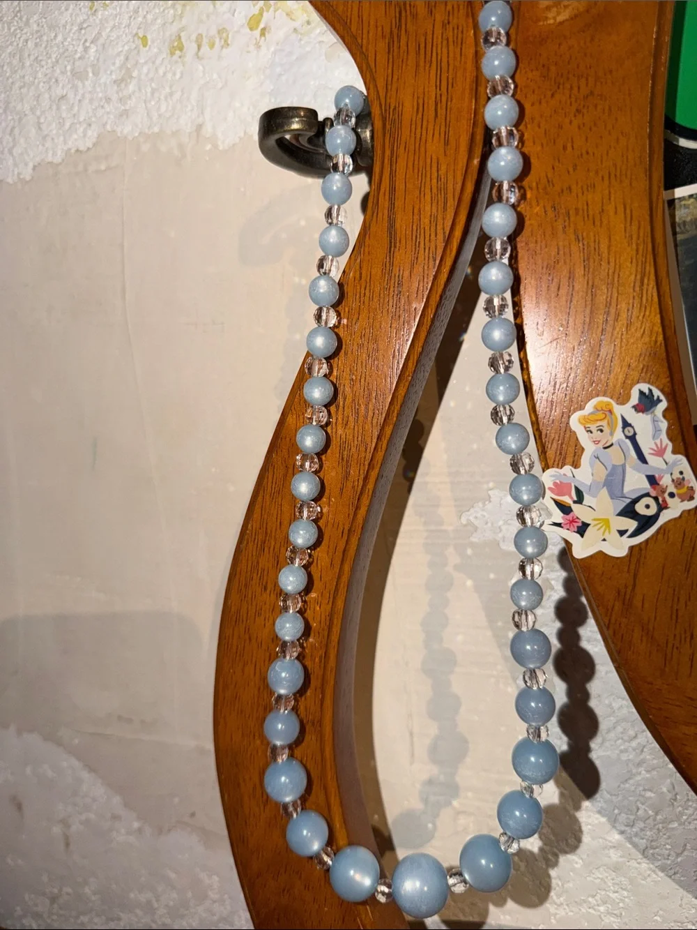 Hand Crafted Light Blue Beaded Necklace - Women Accessories